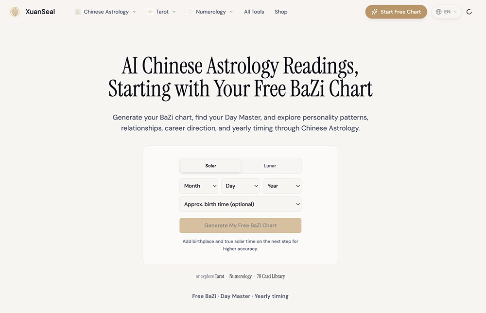 BaZi Compatibility Calculator官网