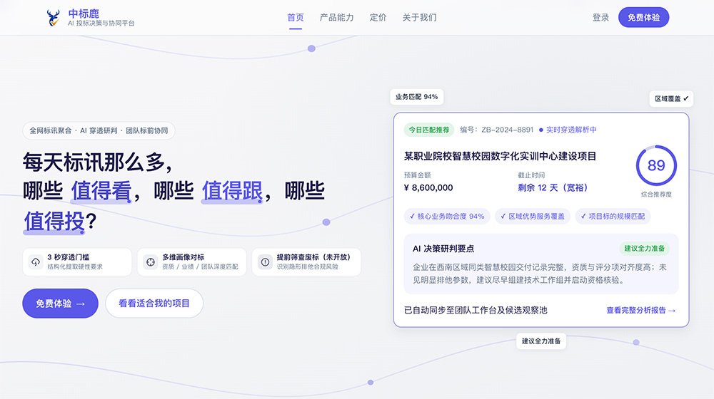 中标鹿官网插图