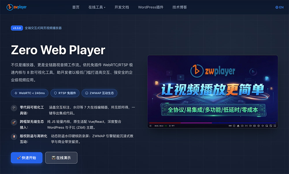 ZWPlayer官网插图